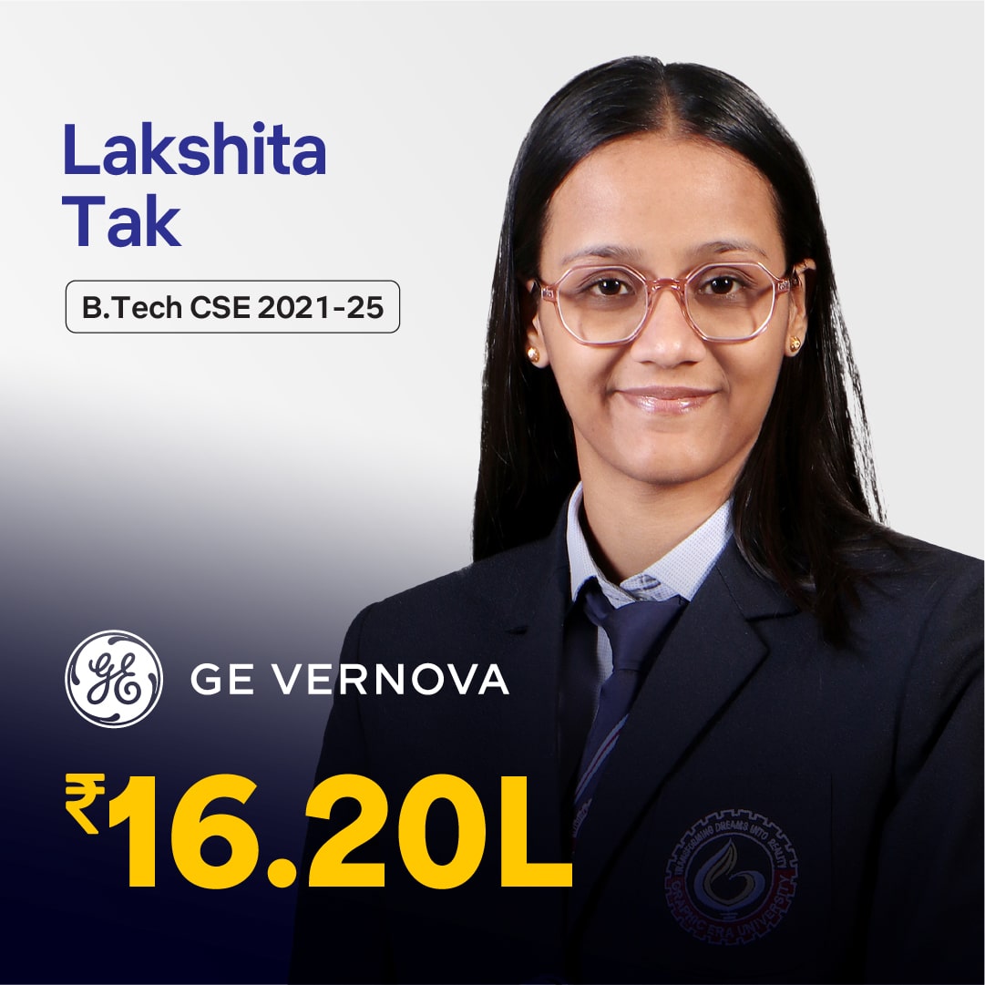 Lakshita Tak placed in GE VERNOVA