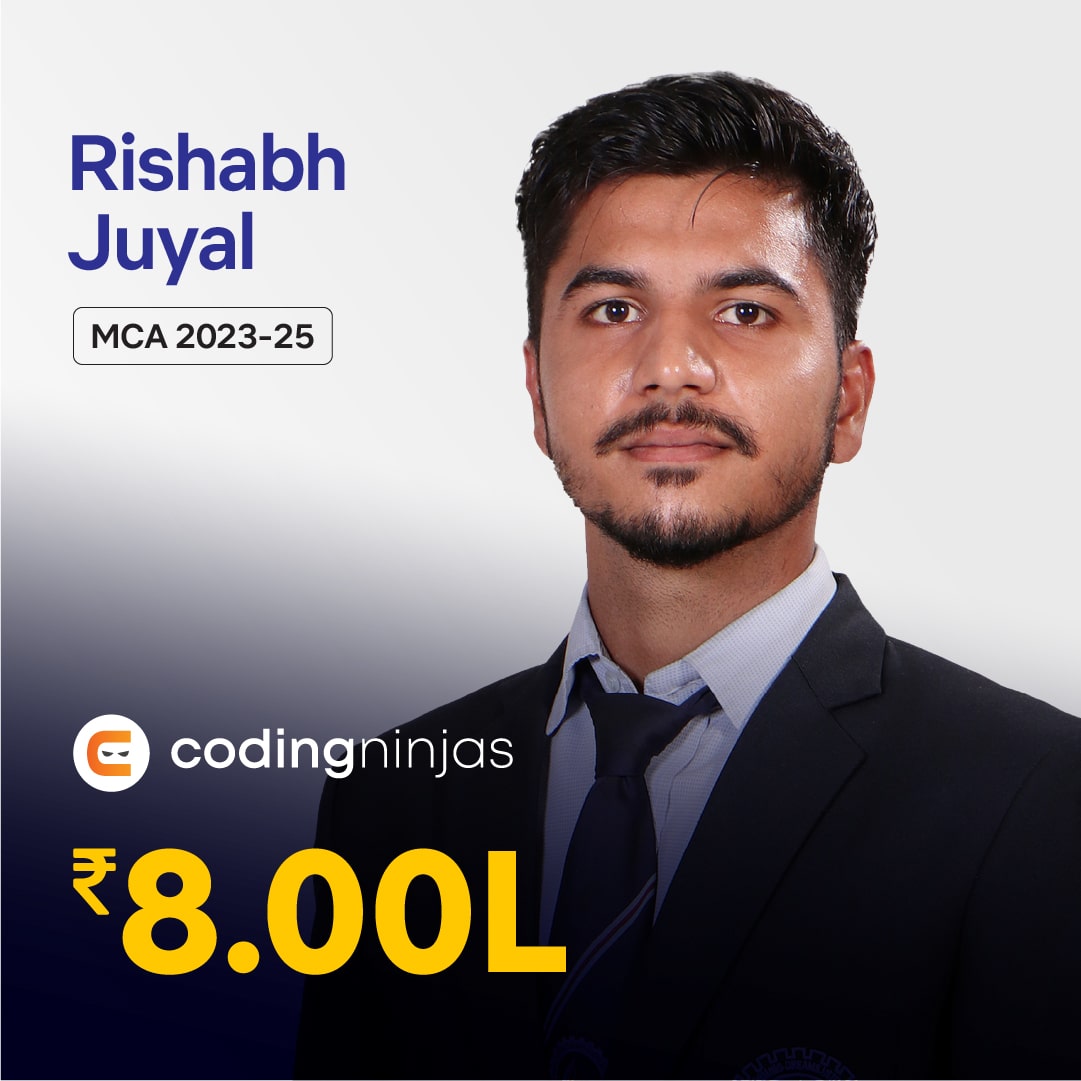 Rishabh Juyal placed in Codingninjas