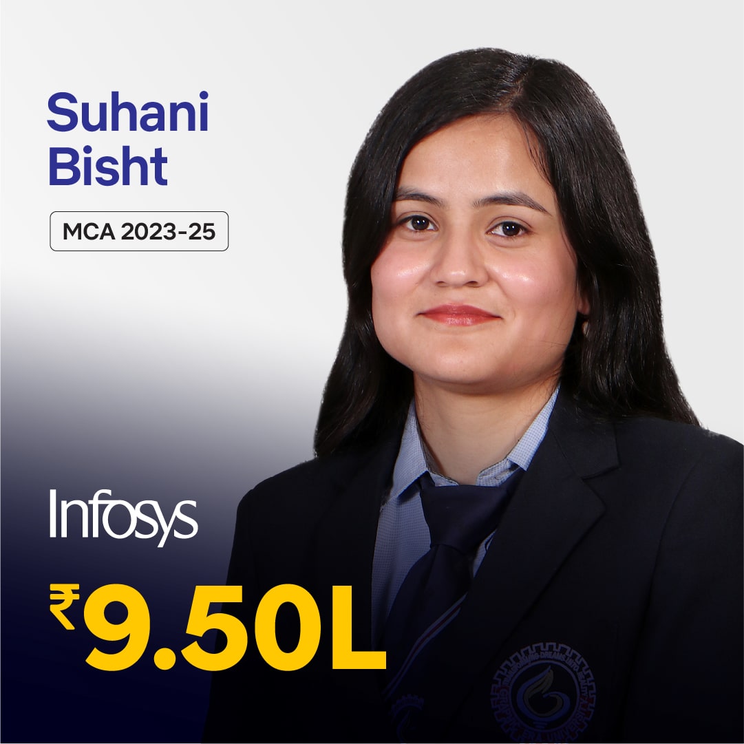 Suhani Bisht Placed in Infosys