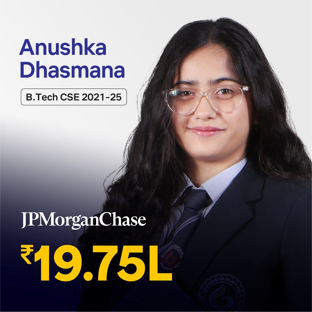 Anushka Dhasmana placed in JPMorganChase