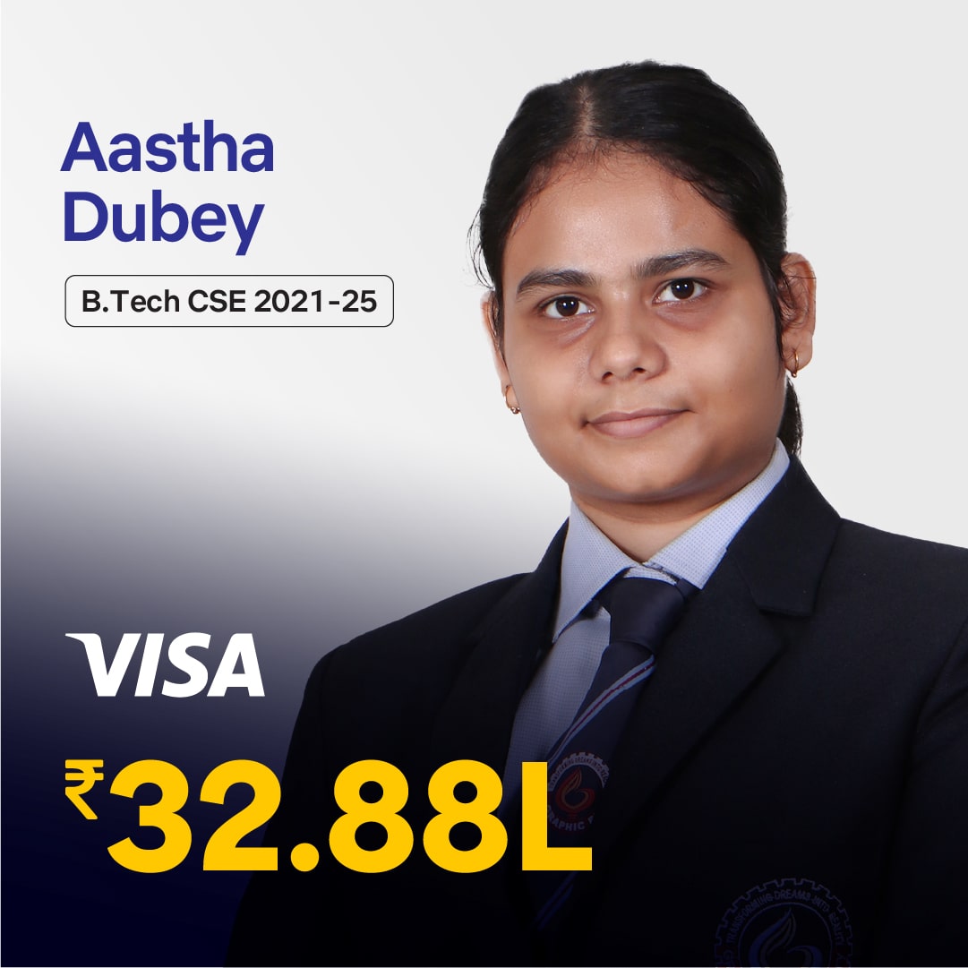 Astha Dubey placed in VISA