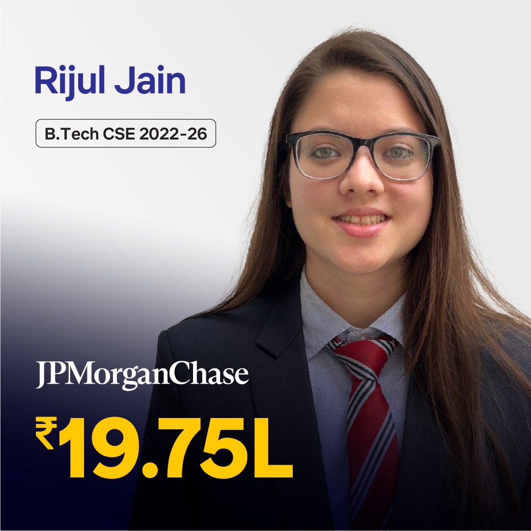 Rijul Jain placed in JPMorganChase