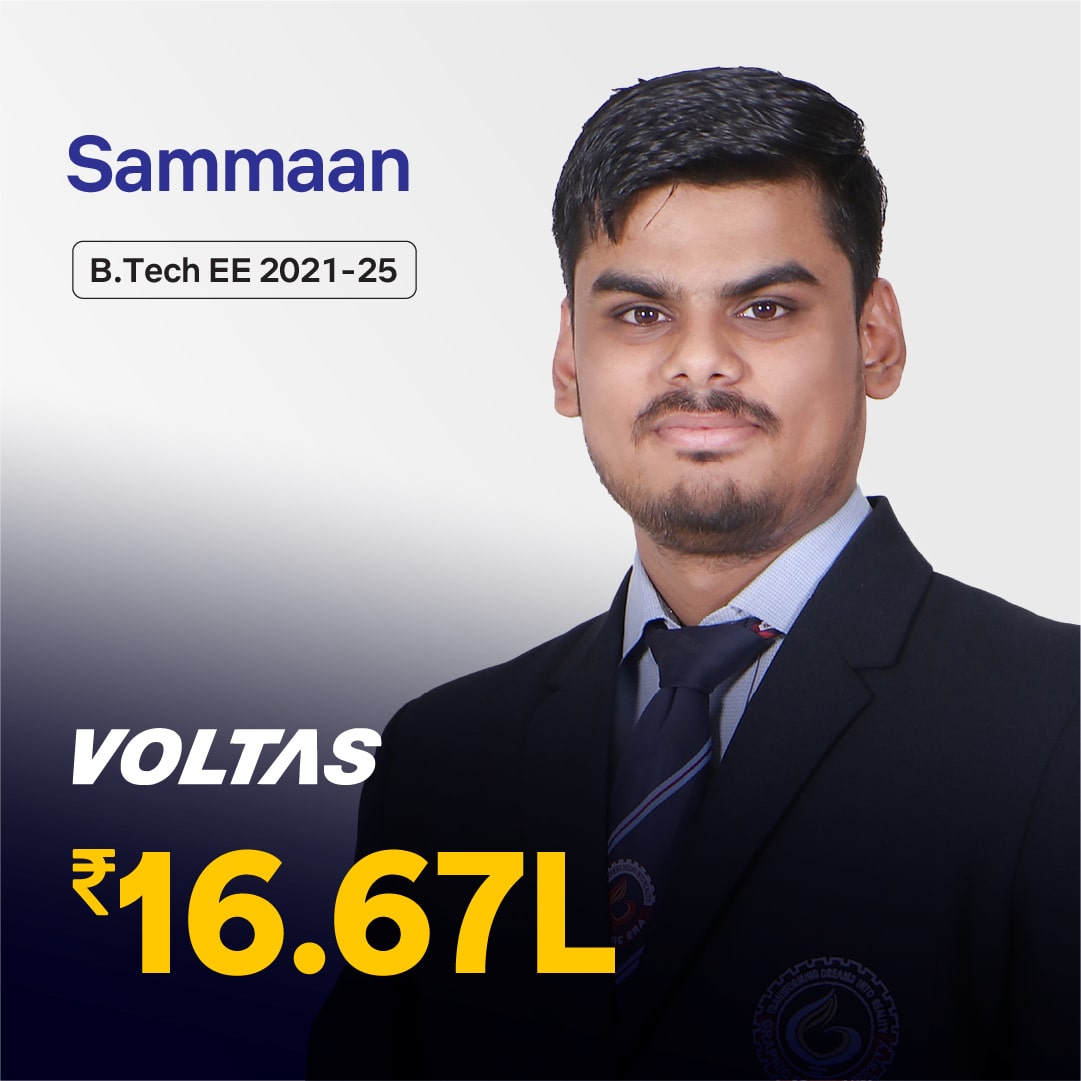 Sammaan placed in VOLTAS