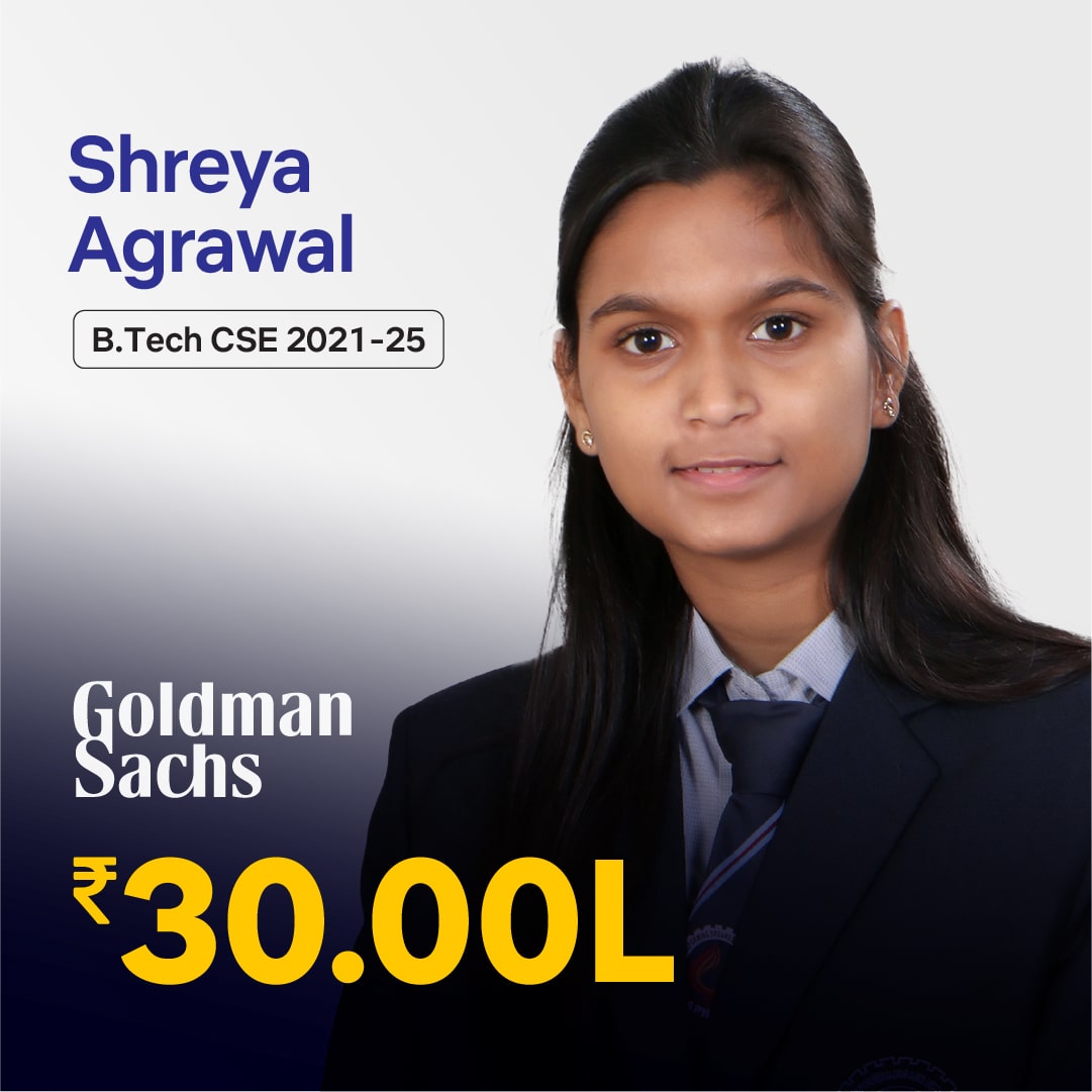 Shreya Agrawal placed in Goldman-Sachs