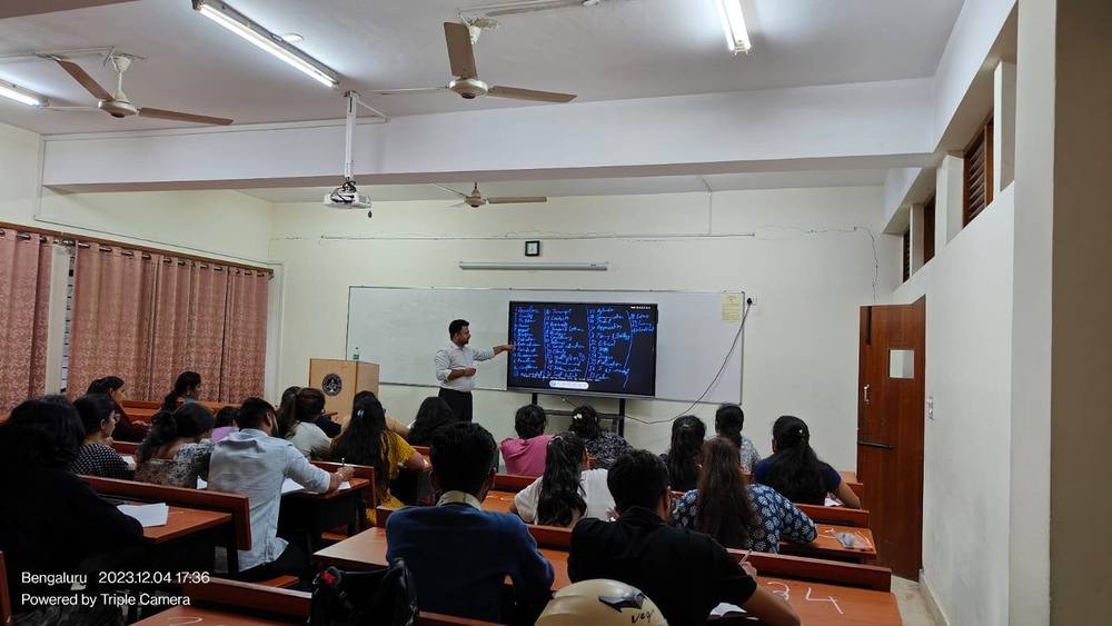 Classroom session at BMS Academy